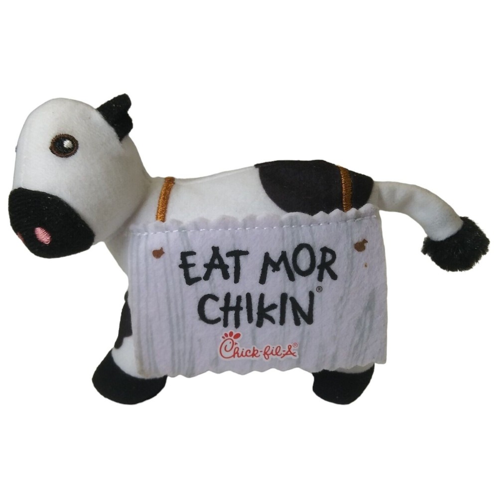 Chick Fil A Cow 6" Plush Eat Mor Chik'n More Chicken Stuffed Animal Toy 2017